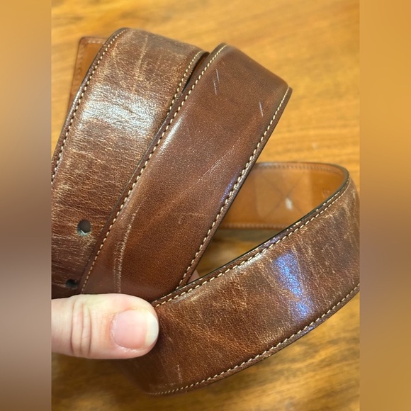 Trafalgar Brown Leather Belt – Classic Men’s Dress Belt - size large - Picture 3 of 5